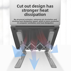 <span class=keywords><strong>Support</strong></span> d'<span class=keywords><strong>ordinateur</strong></span> <span class=keywords><strong>portable</strong></span> en aluminium réglable <span class=keywords><strong>support</strong></span> de bureau ergonomique pour MacBook iPad pour <span class=keywords><strong>HP</strong></span> pour Dell pour Lenovo nouveau produit - Product Image 5