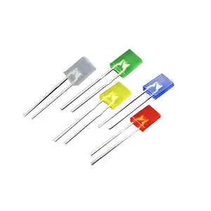 2mm Square LED Light Emitting Diode White Red Yellow Green Orange Blue Colors Diffused Transparent LEDs 2*5*7mm 257 DIP