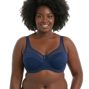 Paquete de 2 <span class=keywords><strong>sujetadores</strong></span> de encaje tejido cómodos y acolchados con aros, de copa completa, clásicos y generosos, de color liso para mujer. - Product Image 5