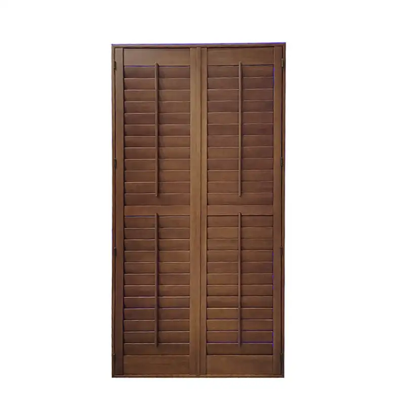 wood louver shutters for window and door with 45 degree angel