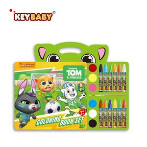 Venta Directa de Fábrica: Cuaderno de Colorear con Ojos Adorables, Crayones, y Pigmentos - Libro de Aprendizaje de <span class=keywords><strong>Dibujo</strong></span> de Gato <span class=keywords><strong>Tom</strong></span> de Dibujos Animados - Product Image 5