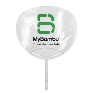 Ventilador de mano de papel personalizable, ventilador de mano de plástico, ventilador de mano de papel de plástico - Product Image 2