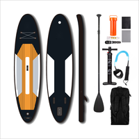 Nouveau design Soft Top Air Inflate Sup Paddle Board Fusion Paddleboard à vendre avec palmes