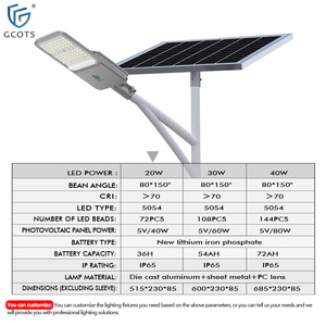 Farolas Solares LED de Alta Eficiencia para Exteriores, Personalizadas de Fábrica, Resistentes al Agua, para Uso Industrial, Parques y Carreteras, con Larga Vida Útil - Product Image 3
