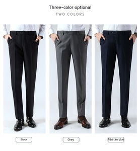 Pantalones holgados rectos delgados de verano para hombre, pantalones largos transpirables a rayas que combinan con todo sin hierro para caballeros - Product Image 6