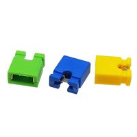 2.54MM Cavalier Cap Court Circuit Cap Noir Jaune Bleu Rouge Court Circuit Bloc Pin Connecteur Cap 2.00MM