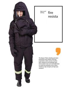 耐炎性と蒸気プルーフ安全作業服コスチュームスタイル - Product Image 5