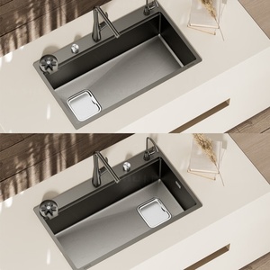 Luxurious primary color 304 stainless steel sink <b>large</b> single bowl kitchen sink - Product Image 3