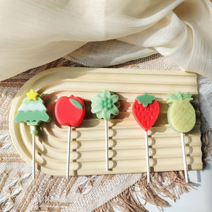 Cetakan Silikon Fondant Bentuk Kupu-kupu, Bunga, Buah, Hewan, Hati, Bintang untuk Cokelat, Permen, Keju, dan Lolipop - Product Image 5