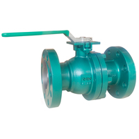 Válvula de bola industrial de acero al carbono fundido WCB LCB WC6, aleación 20, Hastelloy C con brida flotante API 6D 150LB, 300LB, 600LB, 1500LB