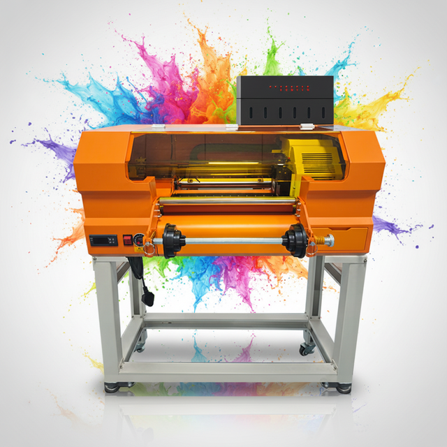 Business A3 Size UV DTF Printer for Wood Metal Glass Ceramic Customization High Speed Digital Transfer Printing Equipment