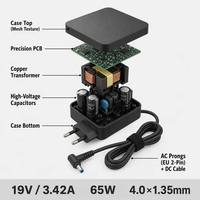 Adaptateur d'alimentation universel pour ordinateur portable 65W PD 3.0 19V 3.42A Matériel ignifuge pour ASUS ZenBook/VivoBook/Chromebook