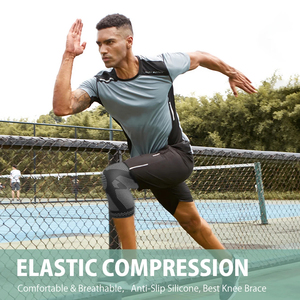 Genouillères de soutien élastiques en nylon pour la course, le cyclisme et le basketball – Manchons de compression sportifs - Product Image 6