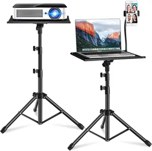 Laptop Statief Draagbare Projector Standaard Projector Statief Tripod Computer Dj Rekken Mount Houder Met Gooseneck Telefoonhouder