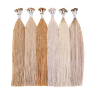 Extensions de cheveux naturels Remy brun moyen, Micro Link, avec perles Nano, anneau - Product Image 3
