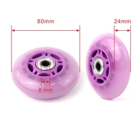 Rodas de patins inline kola brusli patins à roues en ligne pu roue 76a street inline roller hockey roues