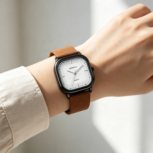 Orologio di moda per gli <span class=keywords><strong>uomini</strong></span> semplice stile quadrante al quarzo sport cinturino in pelle orologio da polso da uomo - Product Image 1