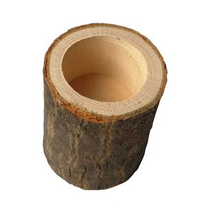 Wholesale Wooden Bark <b>Candle</b> <b>Holder</b> Creative Tree Bark Stump for Home Decor and Garden Decoration Dropshipping - Product Image 3