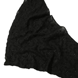 Solid Floral Eyelet Triangle Headscarf Women <b>Sweet</b> Hollow Fabric Tie Headband Lace Head Kerchief Boho Hair Wrap Accessories - Product Image 5