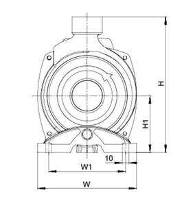 Động cơ một pha AC loạt Bơm ly tâm với cánh quạt bằng thép không gỉ - Product Image 4
