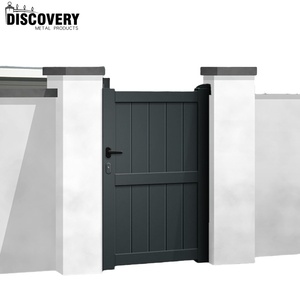 Puertas de Patio Traseras de Metal con Recubrimiento en Polvo para Exteriores, Diseño Personalizado OEM Premium, Puerta Peatonal de Aluminio - Product Image 2