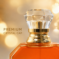 Flacon de parfum en verre vide élégant de 100 ml avec couvercle en cristal, emballage de luxe en boîte cadeau géométrique pour parfum
