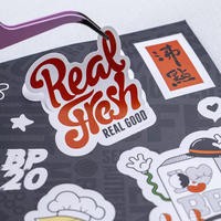 Autocollant en vinyle personnalisé, durable, réutilisable, écologique, imperméable, résistant aux rayures et aux UV, avec logo holographique, pour shampoing et dentifrice