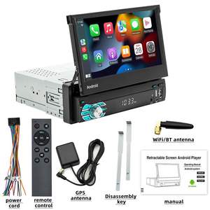 Nuovo 7 pollici Android 13 auto GPS Stereo Touch Screen FM/AM Aux-IN Cam-IN USB/TF SWC Mirror Link CarPlay abilitato per auto per DVD - Product Image 1