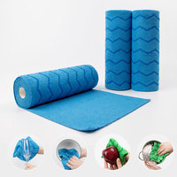Esun Kation Serviettes en microfibre 300gsm détachables non pelucheuses pour le nettoyage de la cuisine, le séchage de la vaisselle et du verre, lavage de voiture, techniques tricotées carrées