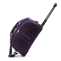 Sacs de voyage à roulettes en polyester personnalisés pas chers avec 2 roues