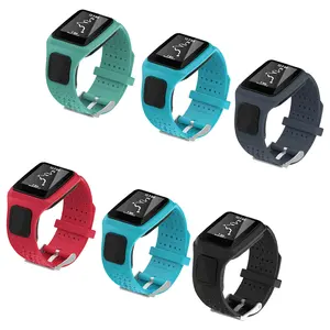 Qiman bracelet en Silicone pour TomTom Runner montre intelligente bracelet pour TomTom Runner Cardio/multi-sport Cardio Watch