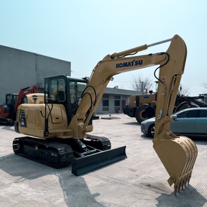 High Efficiency <b>Used</b> Digger Komatsu PC56 Flexible Operation Strong Power <b>Used</b> Crawler Excavator for Yard Work Light Engineering - Product Image 1