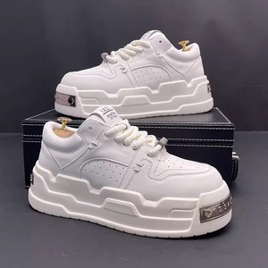 New Low Cut Thick Soled Cotton <b>Height</b> <b>Increasing</b> Anti Slip Fashion Trend Outdoor Casual Skateboarding <b>Shoes</b> for Men All Seasons - Product Image 1