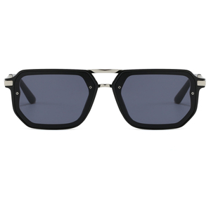 Lunettes de soleil Superhot Eyewear 49061 Fashion 2026, style rétro rectangulaire, double pont, pilote, dessus plat - Product Image 2