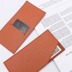 Minimalist Cash Organizer with Card Pocket for Travel PU Leather Money Clip <b>Wallet</b> Cash & Card <b>Holder</b> - Product Image 3