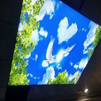 Film de plafond extensible en PVC de qualité en nuage, conception de tissu d'éclairage laminé à LED, prix fabricant pour maison et centre commercial