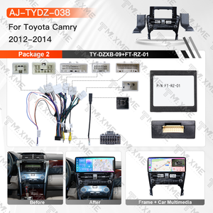 ระบบนำทาง GPS ในรถยนต์แบบยูนิเวอร์แซล หน้าจอแอนดรอยด์ 12.3 นิ้ว สำหรับรถยนต์โตโยต้า แคมรี่ ปี 2012-2014 เครื่องเล่นวิทยุในรถยนต์สีดำเงา - Product Image 3