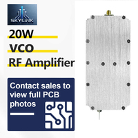 Amplificateur de puissance RF à prix d'usine, connecteur SMA, 20W 43dBm, amplificateur de puissance RF SMA 2000-2700MHz 20W 43dBm, amplificateur de puissance RF DC 24V