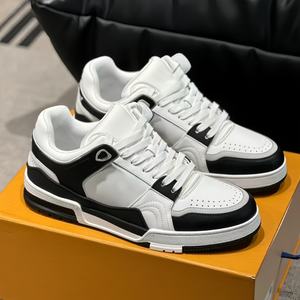 2026 Trending Top quality Logo Classic Casual <b>Sneakers</b> Fashion Walking style Designer Shoes <b>Man</b> genuine Leather Skateboard Shoes - Product Image 3