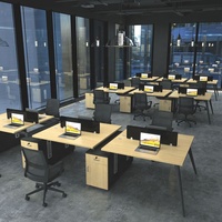 Mobilier de bureau moderne 4 personnes bureau poste de travail cloisons table poste de travail