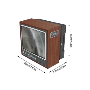 Lente d'Ingrandimento per Schermo del Telefono Stile <span class=keywords><strong>TV</strong></span> Retrò, Supporto da Tavolo per Smartphone, Amplificatore Video Universale, Bestseller su <span class=keywords><strong>Amazon</strong></span> - Product Image 5