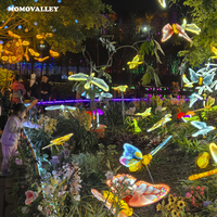 Momovalley Papillons Bioniques LED Dynamiques Étanche à Effet Spectaculaire pour Décoration Extérieure Jardin Noël