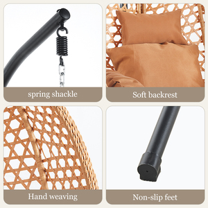 Moderno esterno interno grande piccolo <span class=keywords><strong>nido</strong></span> di Rattan cesto appeso in metallo per la casa per <span class=keywords><strong>il</strong></span> tempo libero sedia appesa per <span class=keywords><strong>il</strong></span> cortile balcone - Product Image 2