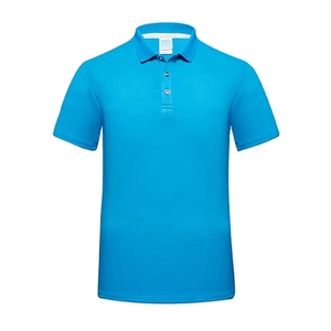เสื้อโปโลแขนสั้นสีน้ำเงินกรมท่า สีพื้น ระบายอากาศได้ดี ทรงปกติ เสื้อผ้าลำลองสำหรับผู้ชาย - Product Image 1
