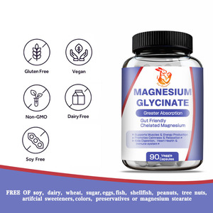 Cápsulas Vegetales de Glicinato de Magnesio de Fábrica con Función Enzimática de Magnesio, Cápsulas de Suplementos Herbales de Magnesio Verificados - Product Image 3