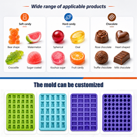 Machine de dépose automatique de bonbons de bureau à petite échelle pour la formation de bonbons gélifiés, de gelée, de chocolat, de fondant et de bonbons sucrés à base de gélatine et de pectine