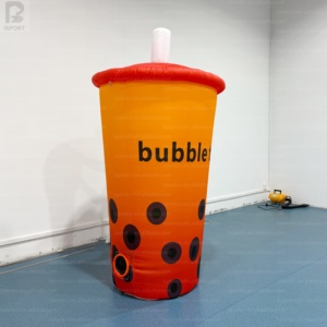 Gobelet à bulles géant gonflable de 6,5 pieds, attrayant, avec logo personnalisé, pour <span class=keywords><strong>la</strong></span> promotion des boutiques de boissons/marchés. - Product Image 3