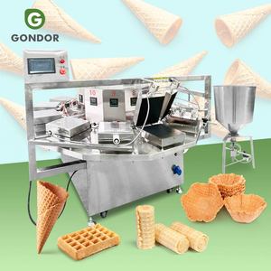 Ice Cream Cone Egg Roll Phoenix German Semi Automatic China Maker <b>Making</b> <b>Machine</b> Line for <b>Chocolate</b> Stroopwafel - Product Image 1