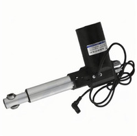 Grosir aktuator linier listrik kecepatan tinggi, Stroke 100-500mm 6000n untuk tempat tidur medis 12V/24V DC Magnet permanen