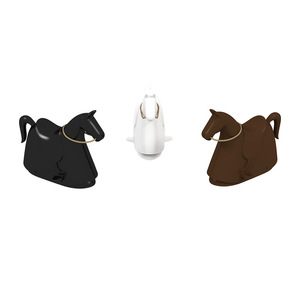 Silla Infantil de Plástico con Forma de Caballo, Muebles Duraderos para Jardín de Niños - Product Image 5